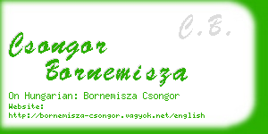 csongor bornemisza business card